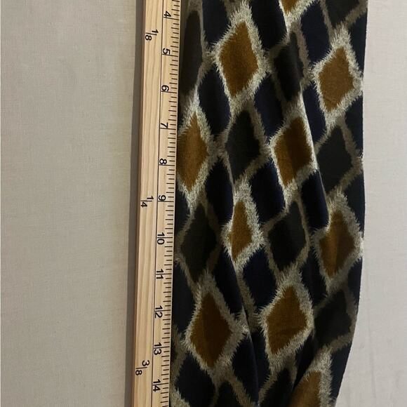 Ciel USA Geometric Pullover Diamond Long Sleeve Short Dress Sz Small S - Picture 7 of 10